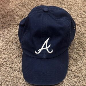 EUC Vintage Atlanta Braves Navy Blue Cap with White A